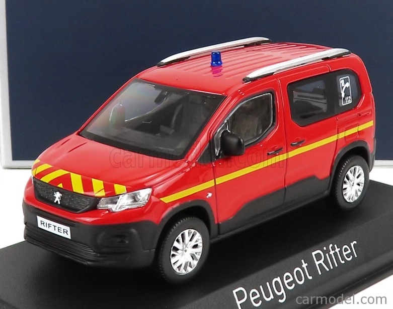 Norev Peugeot Rifter Pompiers 2019 1:43 Červeno-žltá