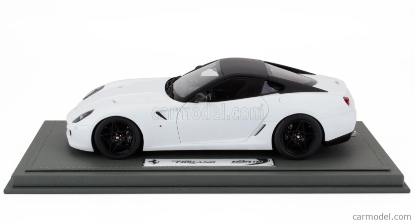 Bbr-models Ferrari 599 Gtb Fiorano 2007 - F1 Gear Box - Cambio F1 - Con Vetrina - With Showcase 1:18 Bianco Opaco - Matná Bílá Černá