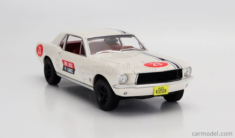 Greenlight Ford usa Mustang Coupe N 23 Thrill Circus By Karnes 1967 - The Mod Squad 1:18 Bílá