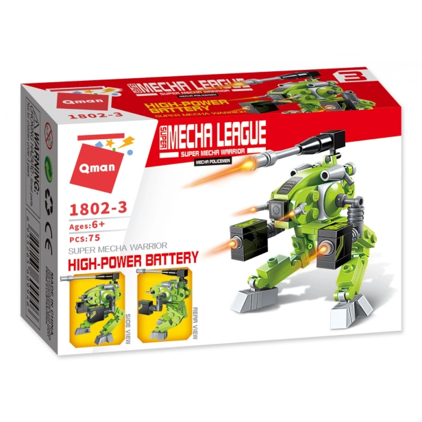 Qman Pioneer Police-Apocalypse 1802-3 Robot High-Power Battery