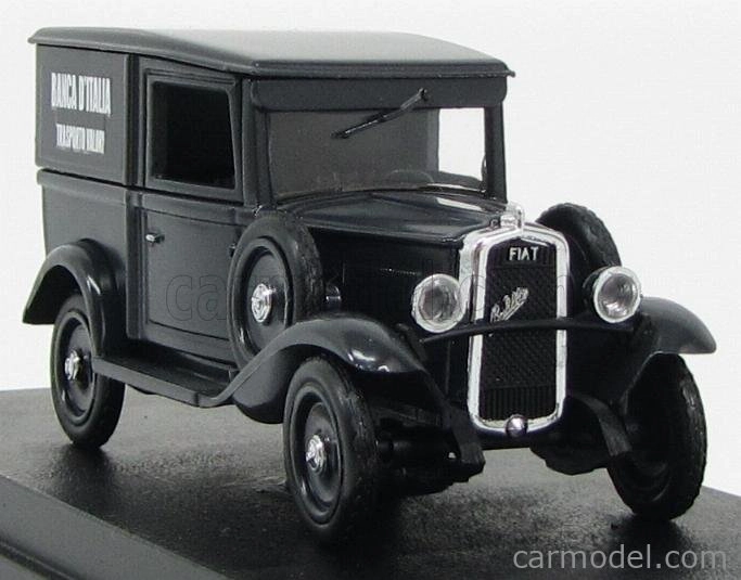 Rio-models Fiat Balilla Van 1936 - Trasporto Valori Banca D'italia 1:43 čierna
