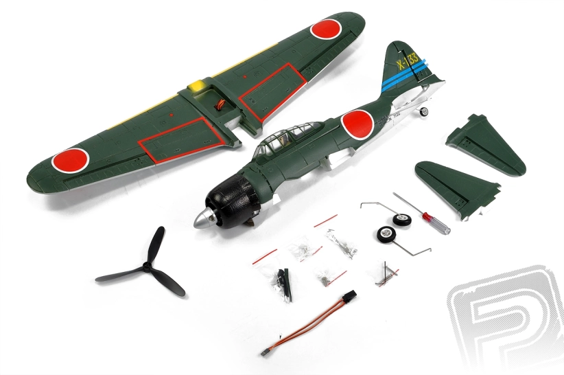 RC lietadlo A6M Zero V2 (Baby WB) M1