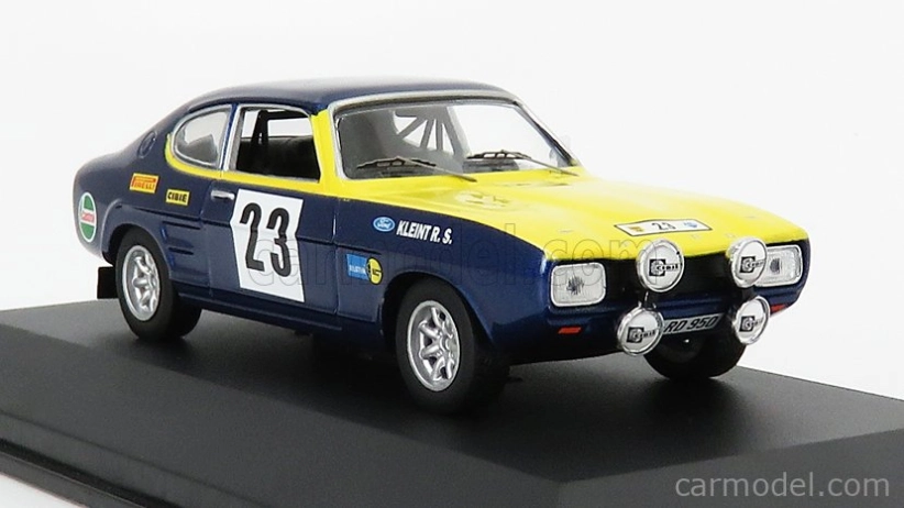 Cmr Ford england Capri 2600 Gt N 23 Rally Olympia Erc 1972 W.rohrl - H. Rothfuß 1:43 Modrá Žlutá