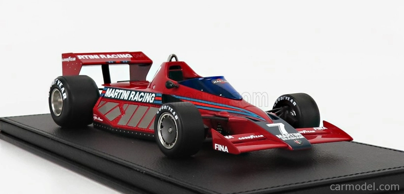 Gp-replicas Brabham F1  Bt46 Alfa Romeo Prototype Martini Racing N 7  Test Version 1977 John Watson - Con Vetrina - With Showcase 1:18 Red