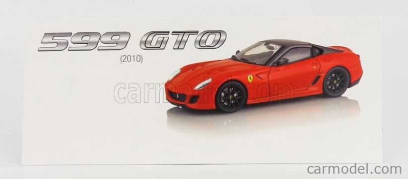 Edicola Ferrari 599 Gto 2010 1:43 Červená Matná Šedá Met