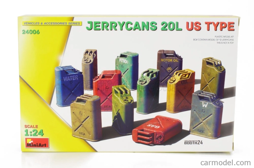 Miniart Accessories Jerrycans 20l Usa Type 1942 1:24 /