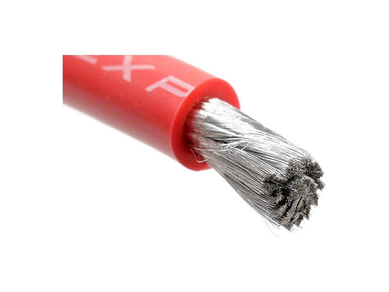 Kabel se silikonovou izolací Powerflex 8AWG červený (1m)