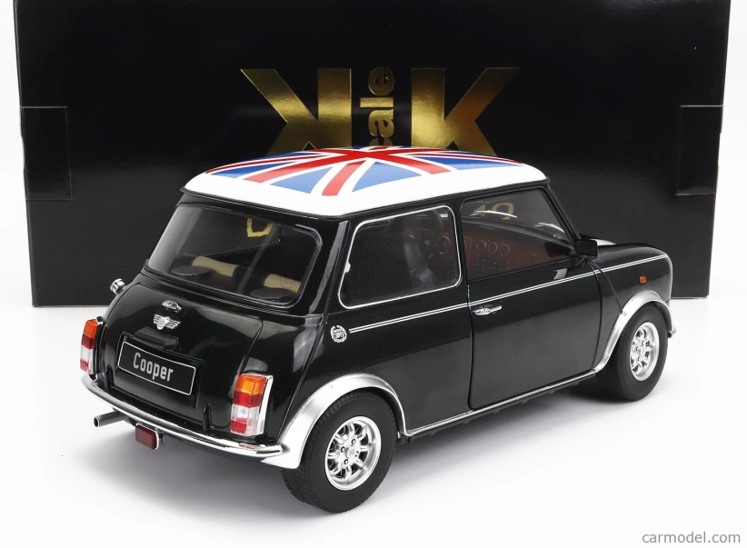 Mini Cooper Lhd 1992 s Union Jack 1:12 zelená biela