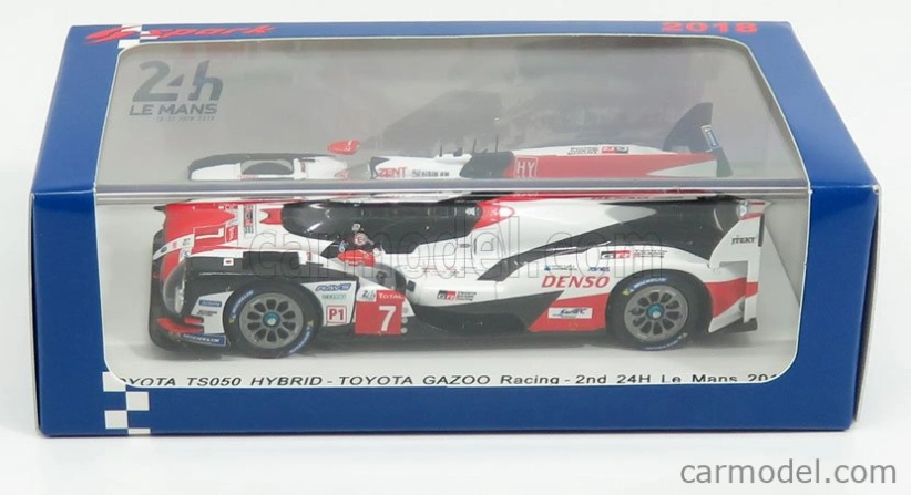 Spark-model Toyota Ts050 Hybrid Team Toyota Gazoo Racing N 7 2nd 24h Le Mans 2018 M.conway - K.kobayashi - J.m.lopez 1:43 Biela červená čierna
