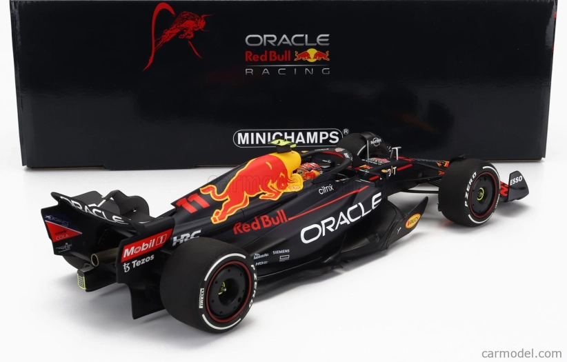 Minichamps Red bull F1  Rb18 Team Oracle Red Bull Racing N 11 2nd Belgium Gp 2022 Sergio Perez 1:18 Matná Modrá Žlutá Červená