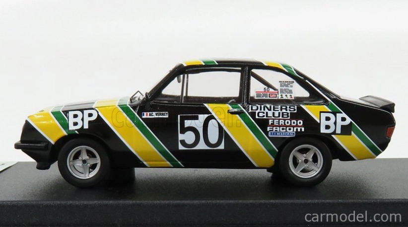 Trofeu Ford england Escort Mkii Rs 2000 N 50 24h Spa 1979 A.c.verney - Delaunay - Grandet 1:43 Žlutá Černá Zelená