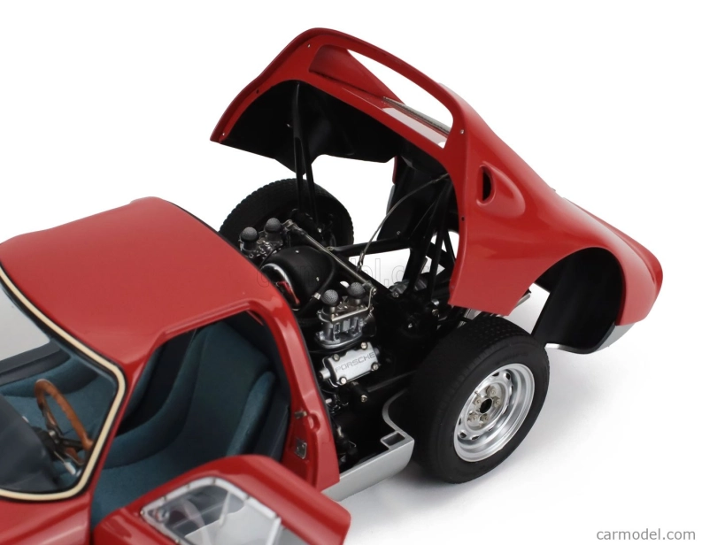 Cmc Porsche 904 Carrera Gts Ch.904-043 N 42 Pebble Beach Auctions 2017 1:18 Červená Stříbrná