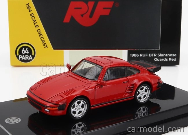 Paragon-models Porsche 911 930 Ruf Btr Slantnose Lhd 1986 1:64 červená