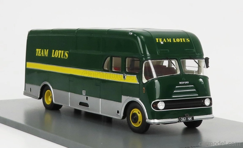 Spark-model Bedford Truck Team Lotus Car Transporter 1961 1:43 Zelená Žlutá Stříbrná