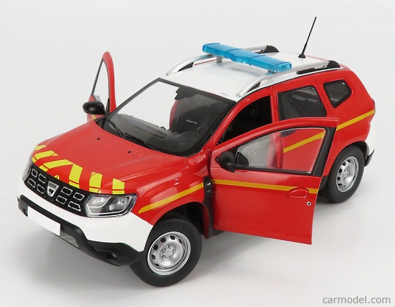 Solido Dacia Duster Mkii Sapeurs Pompiers 2018 1:18 Červeno-žltá