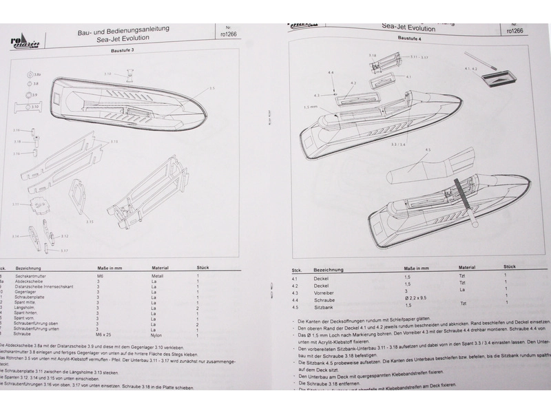 RC stavebnice ROMARIN Sea-Jet Evolution kit