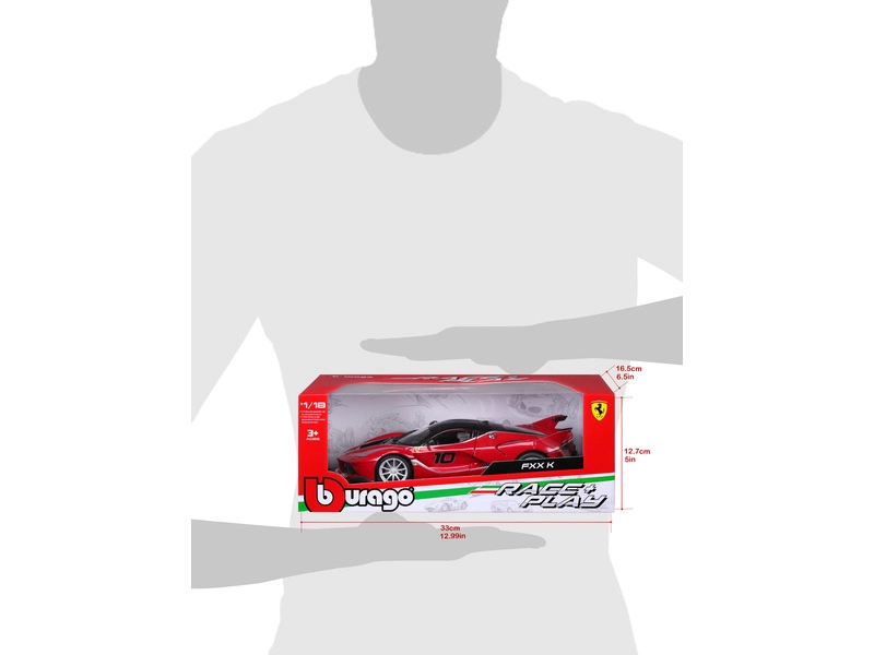 Bburago Ferrari FXX K 1:18 červená metalíza