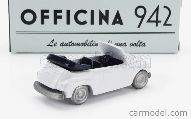 Officina-942 Fiat 600 Maggiolina Carrozzeria Francis Lombardi Cabriolet Open 1958 1:76 Biela