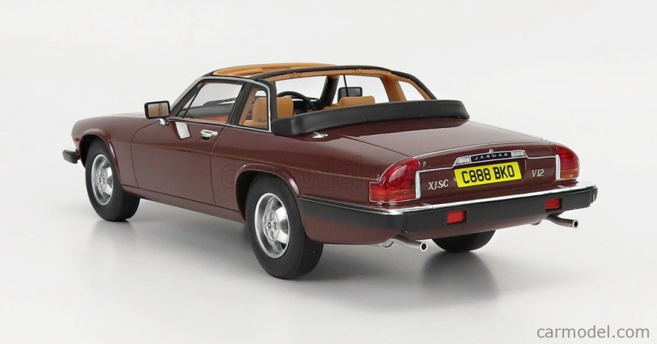 Cult-scale models Jaguar Xj-sc Semiconvertible 1983 1:18 Red Met