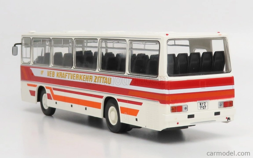 Premium classixxs Ikarus 256 Bus Veb Kraftverkehr Zittau 1988 1:43 Biela červená oranžová