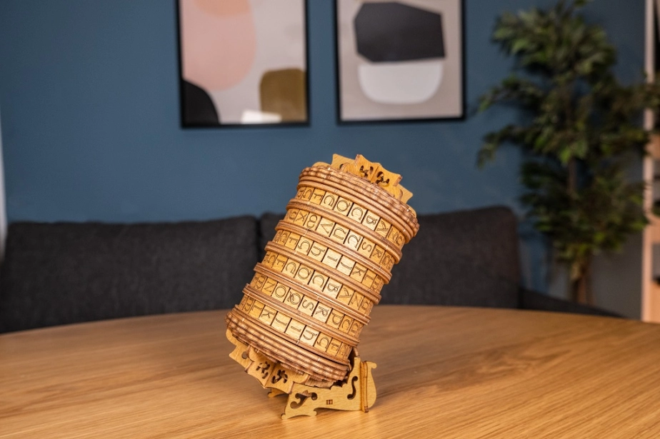 EscapeWelt Drevený hlavolam Cryptex – poškodený obal