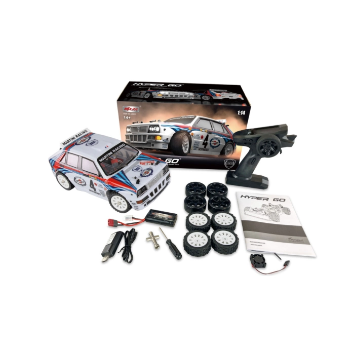 Amewi RC auto Hyper Go Lancia Delta HF Integrale Rally/Drift 4WD 1:14 RTR