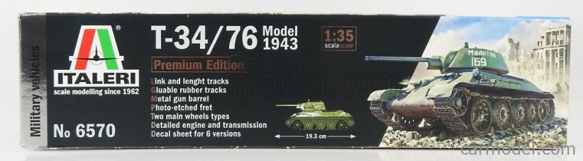 Italeri Kampfpanzer T-34/76 Tank Military 1943 1:35 /