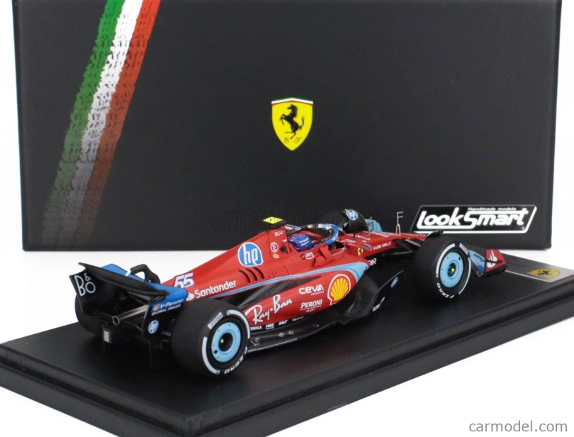Looksmart Ferrari F1 Sf-24 Team Scuderia Ferrari N 55 5th Miami Gp 2024 Carlos Sainz 1:43 Červená Černá Světle Modrá
