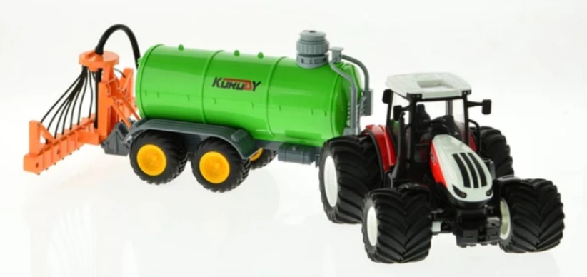 RC traktor Korody s cisternou na hnojovicu s hadicovým aplikátorom 1:24