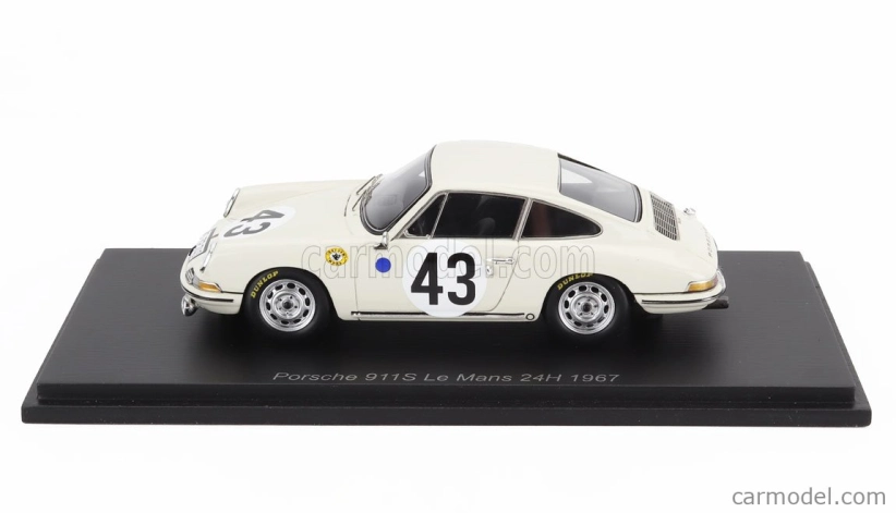 Spark-model Porsche 911s 1991cc Coupe Team J.franc N 43 24h Le Mans 1967 Antony Fischaber - Jacques Dewes 1:43 Biela