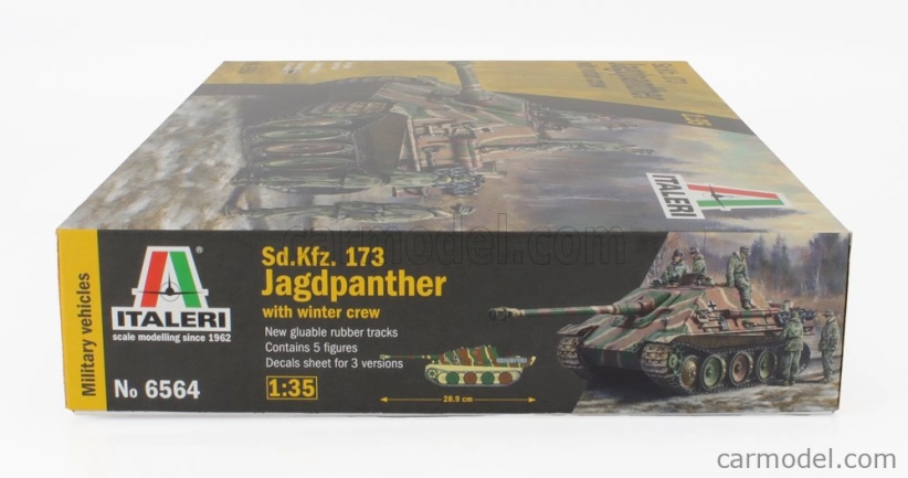 Talianeri Tank Sd.kfz. 173 Jagdpanther so zimnou posádkou Vojenský 1945 1:35 /