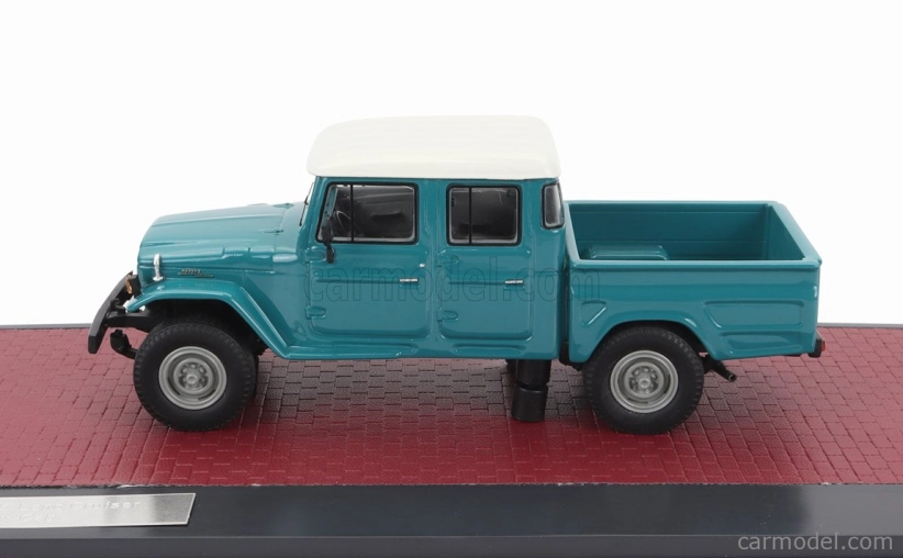 Matrix scale models Toyota Hj45 Land Cruiser Crew Cab Pick-up 1979 1:43 Zelená Bílá