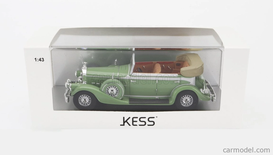 Kess-model Pierce arrow 124 Convertible Berline Sedan Le Baron Open 1933 1:43 Světle Zelená