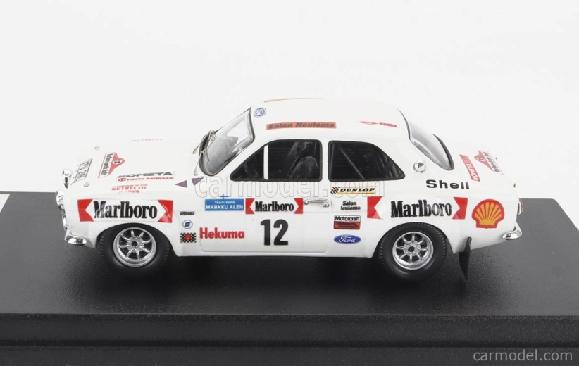 Trofeu Ford england Escort Mki (nočná verzia) N 12 4th Rally Artic 1974 Markku Alen - Ilkka Kivimaki 1:43 Biela