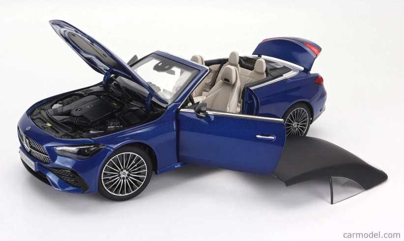 Norev Mercedes benz Cle-class Cabriolet (a236) Amg Line 2024 1:18 Spektrální Modrá Černá