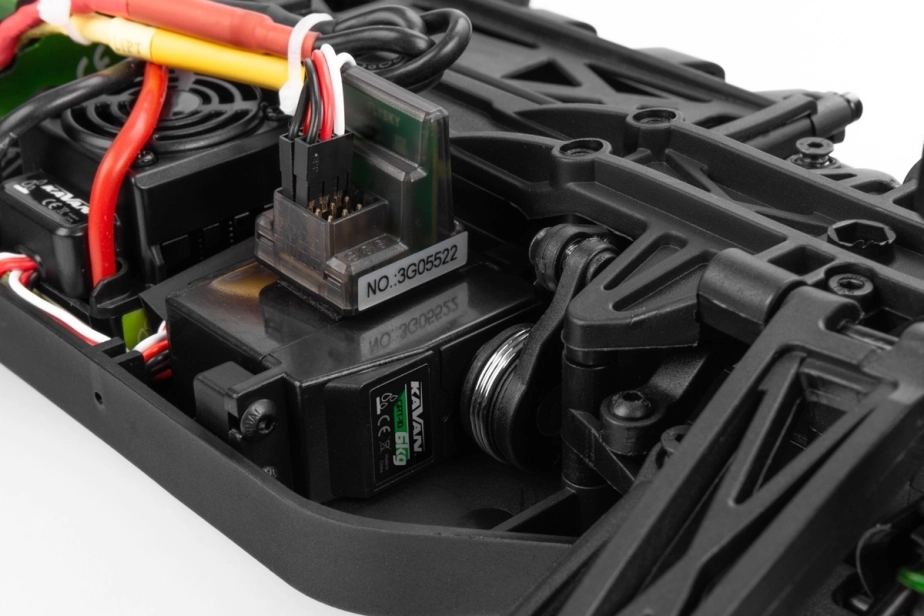 BAZAR-RC auto KAVAN GRT-10 Thunder Brushless 2,4 GHz 4WD Monster Truck 1:10, modrá