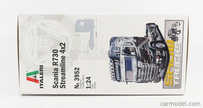 Italeri Scania R730 Tractor Truck Streamline 2-assi 2011 1:24 /