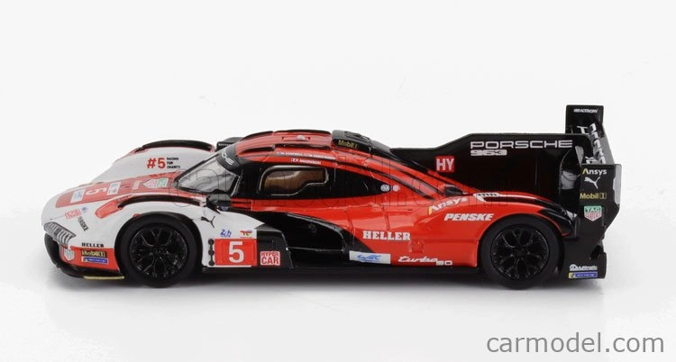 Spark-model Porsche 963 9rd 4.6l Turbo V8 Team Porsche Penske Motorsport N 5 6. 24h Le Mans 2024 Matt Campbell - Michael Christensen - Frederic Makowiecki 1:64 Červená Biela Čierna