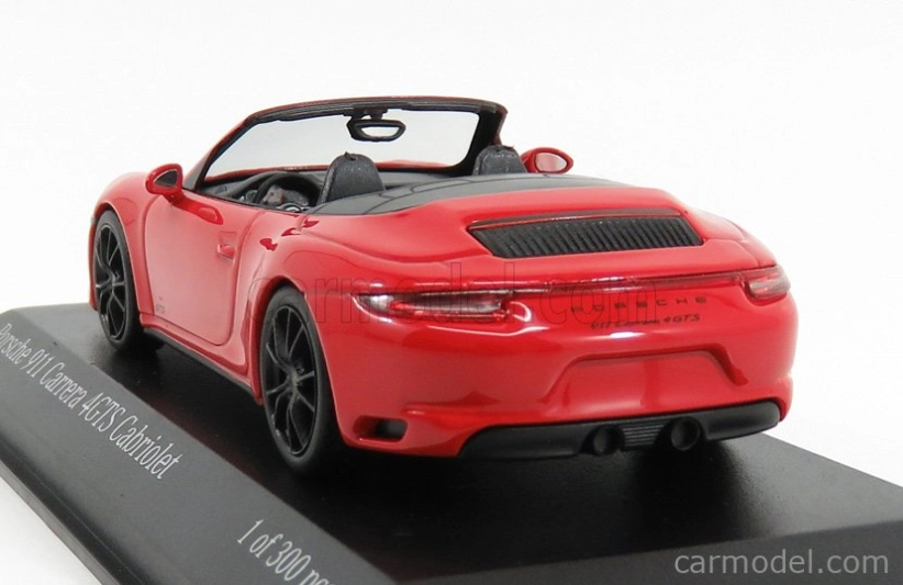Minichamps Porsche 911 991-2 Carrera 4 Gts Cabriolet 2017 1:43 Red