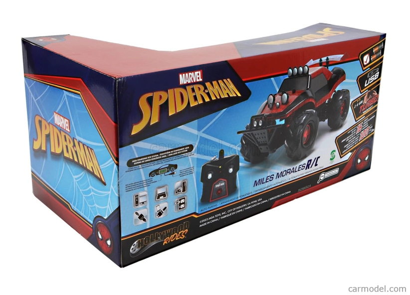 Jada Mayers Manx Buggy Spiderman Miles Morales Marvel 1964 1:14 červená čierna