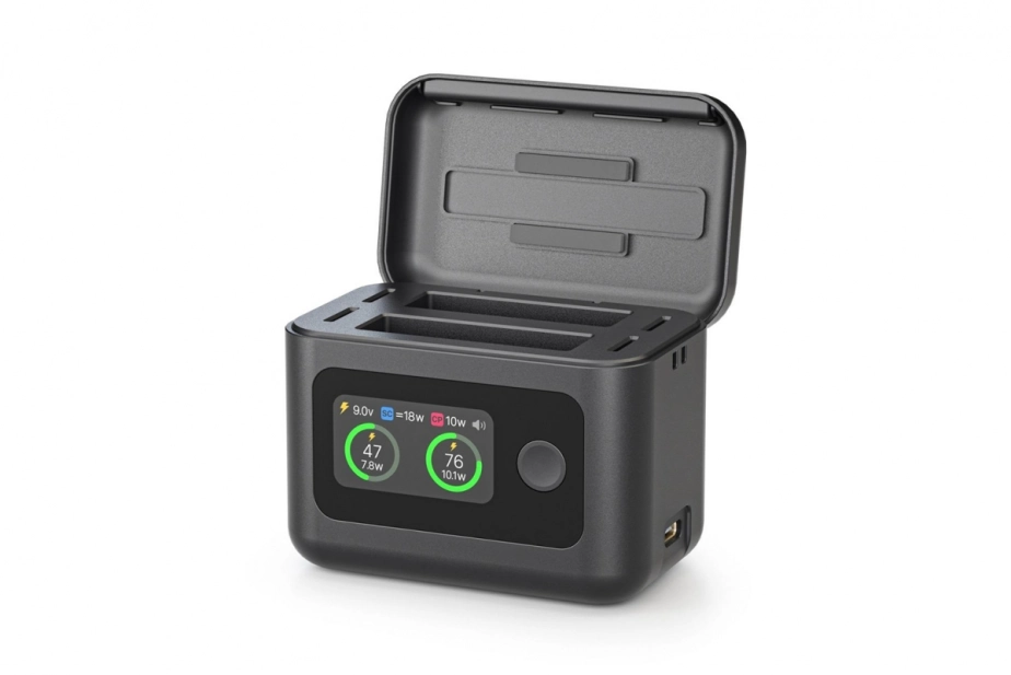 Insta360 - Obousměrná rychlonabíjecí stanice s LCD obrazovkou pro Insta360 X6 (Black)