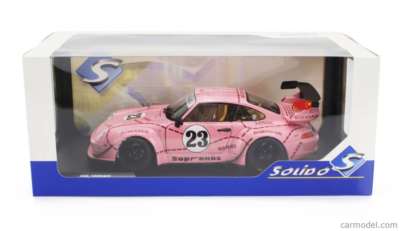 Solido Porsche 911 993 Rwb Bodykit N 23 Pink Pig Coupe 2020 1:18 Pink