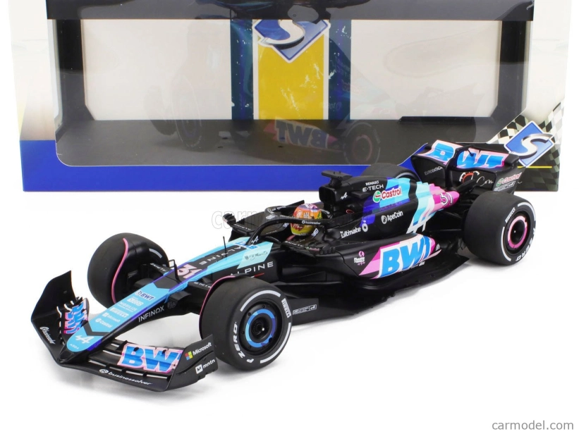Solido Alpine F1 A524 Team Bwt Alpine N 31 Miami Gp 2024 Esteban Ocon 1:18 Černá Modrá Růžová