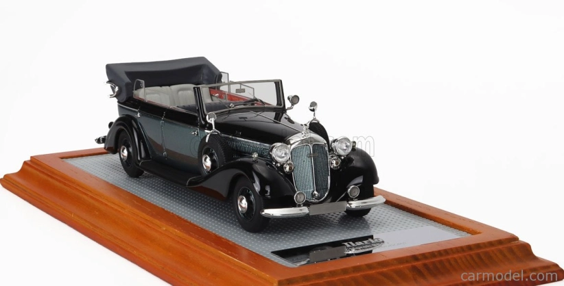 Ilario-model Horch 951a Pullman Original Car Cabriolet Open 1938 1:43 Černá Zelená Met