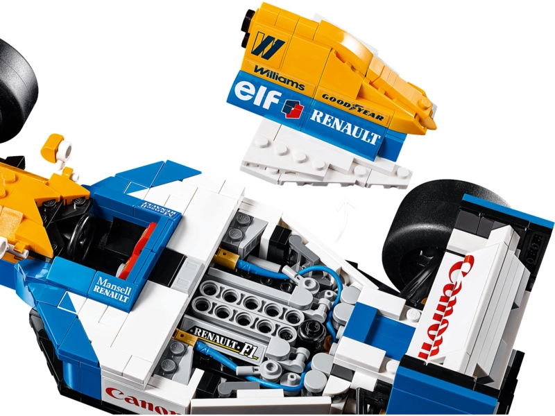 Ikony LEGO - Williams Racing FW14B a Nigel Mansell