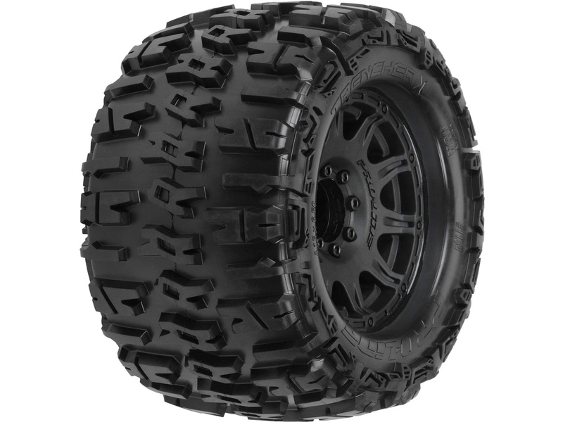 Kolesá Pro-Line 3,8", pneumatiky Trencher X, čierny disk Raid H17 (2)