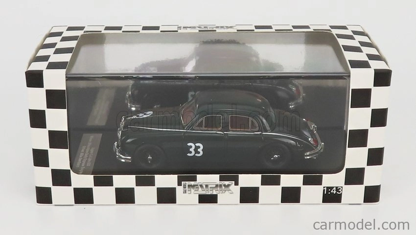 Modely v mierke Matrix Jaguar Mkii 3.4 Litre N 33 Winner Silverstone Daily Express Trophy 1958 1:43 Zelená