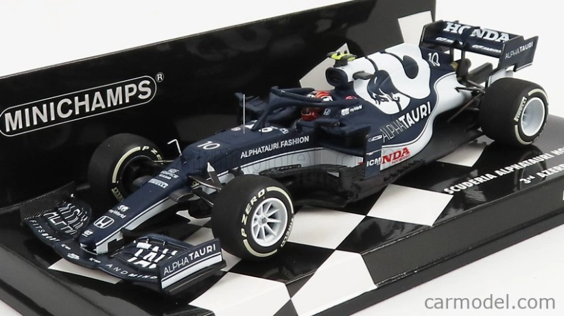 Minichamps Alpha tauri F1 At02 Honda Ra620h Team Alpha Tauri N 10 3rd Azerbaijan Gp 2021 Pierre Gasly 1:43 Biela modrá