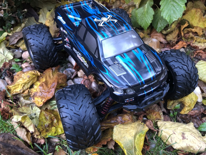 RC auto X9115 Challenger monster inovovaná verzia, modrá + náhradná batéria