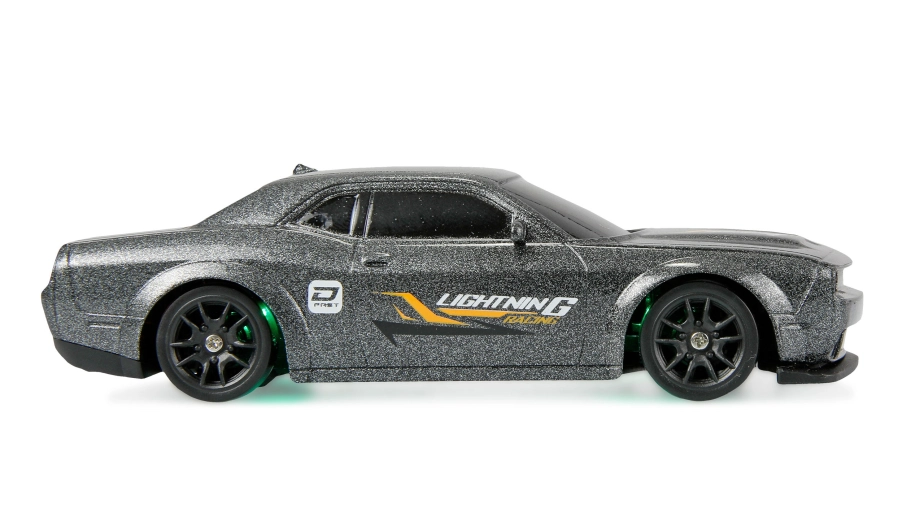 Drift Sport RC Muscle Car s gyroskopom 4WD 1:43 RTR sivá